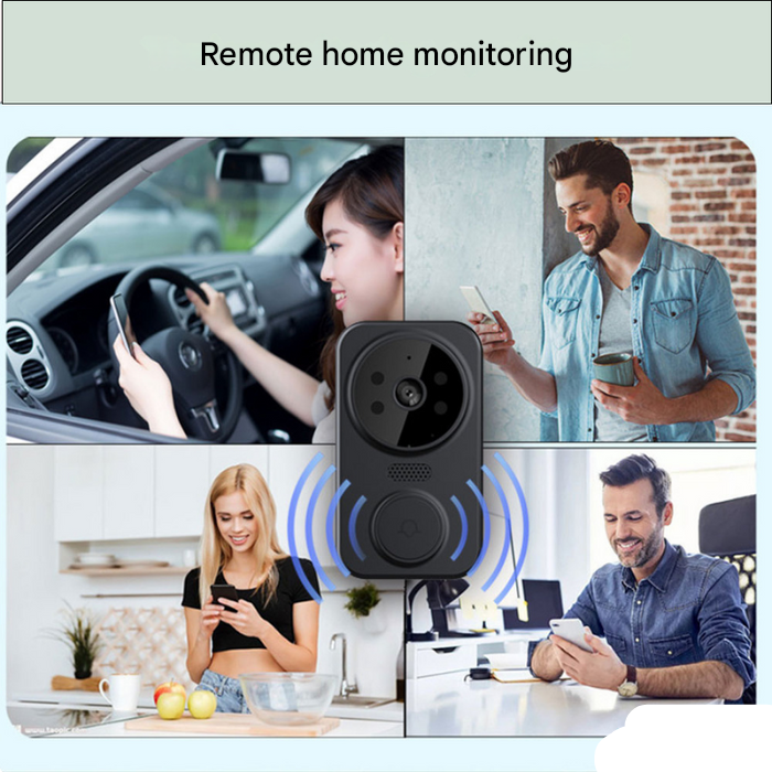 Noctiq Slimme Deurbel met Camera – WiFi Videodeurbel Zwart