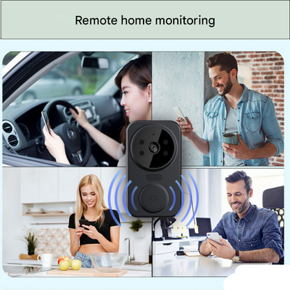 Noctiq Slimme Deurbel met Camera – WiFi Videodeurbel Zwart