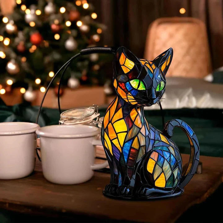 Lumikat Handgemaakte Lichtgevende Kattenlamp – Sfeerverlichting en Cadeau