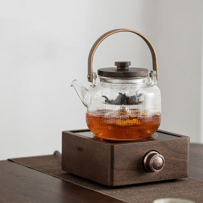 Walnoot Infrarood Drankenverwarmer met Instelbare Temperatuur