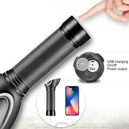Professionele High-Performance LED-Zaklamp met Actieve Koeling | 100.000 Lumen | 2.350m Bereik | 18x CREE XHP70.2 | OLED-Display | IP68