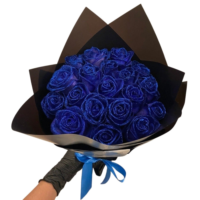 LumiPetal Glitterrozen – Decoratieve Bloemen voor Feest en Cadeau