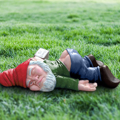 ChuckleGnome Grappige Tuinkabouter van Weerbestendige Hars