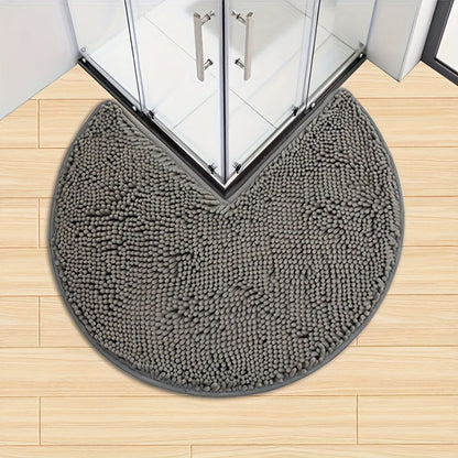 Rond LuxeChen Badmat Ultra-Zacht Chenille – Antislip & Snel Droog