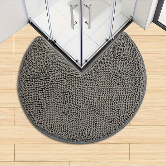 Rond LuxeChen Badmat Ultra-Zacht Chenille – Antislip & Snel Droog