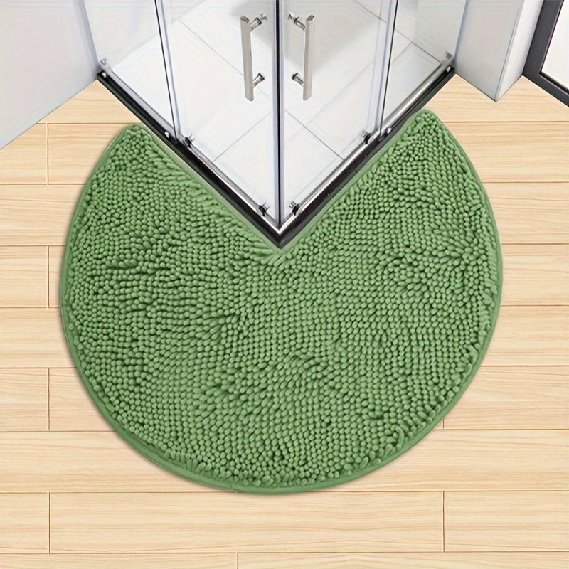 Rond LuxeChen Badmat Ultra-Zacht Chenille – Antislip & Snel Droog