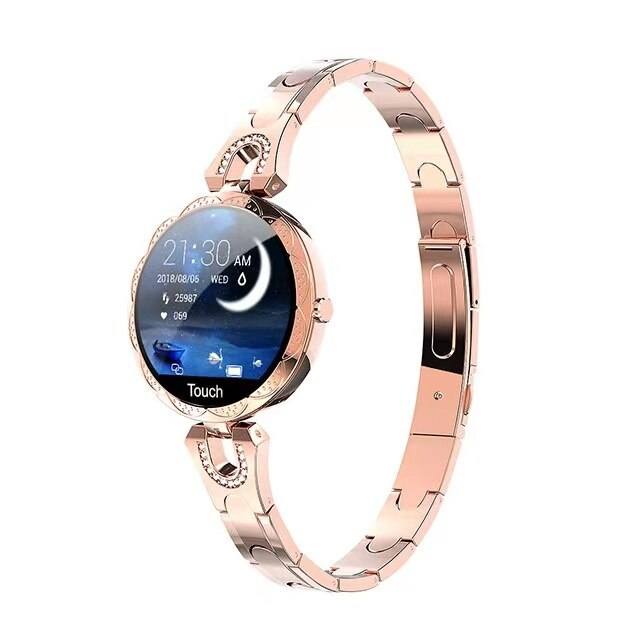 PolsVital Dames Smartwatch – Waterdicht, Gezondheids- en Fitnessmonitor in Stijlvol Design