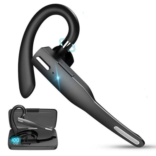 AuricSound Draadloze Bluetooth Headset 5.1 - 48 Uur Speeltijd, Dual Mic CVC8.0, IPX7