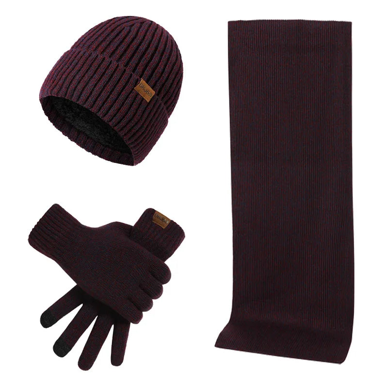 Winterset Muts Sjaal Handschoenen Heren - Casual en Warm