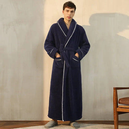 Zachte Winter Badjas met Sjerp en Lange Mouwen – Warme Lounge Badjas – Dante WinterWrap