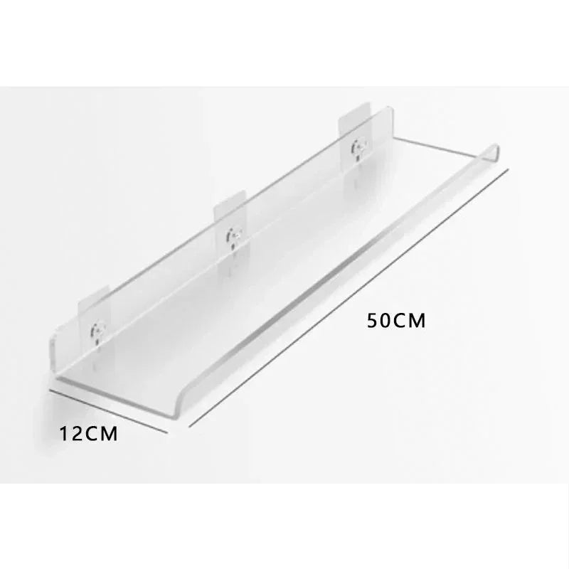 Moderne Acryl Wandplank - Stijlvolle Opberging voor Badkamer en Woonkamer