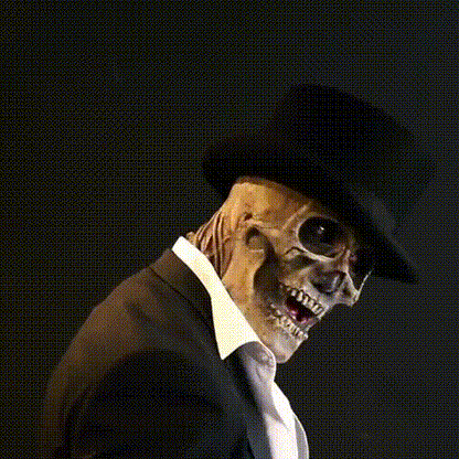 Realistische Skelet Gezichtsmasker Kostuum voor Halloween