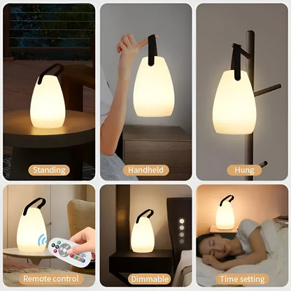 Draadloze Kleur-LED Tafellamp - Waterdicht voor Binnen & Buiten