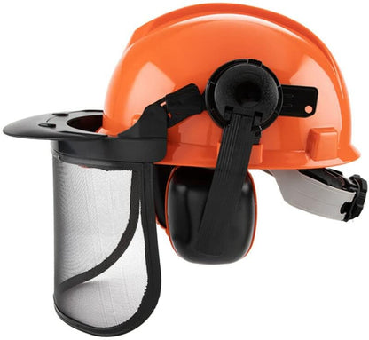 Bosbouw Veiligheidshelm met Gezichtsscherm & Geluidsdemping