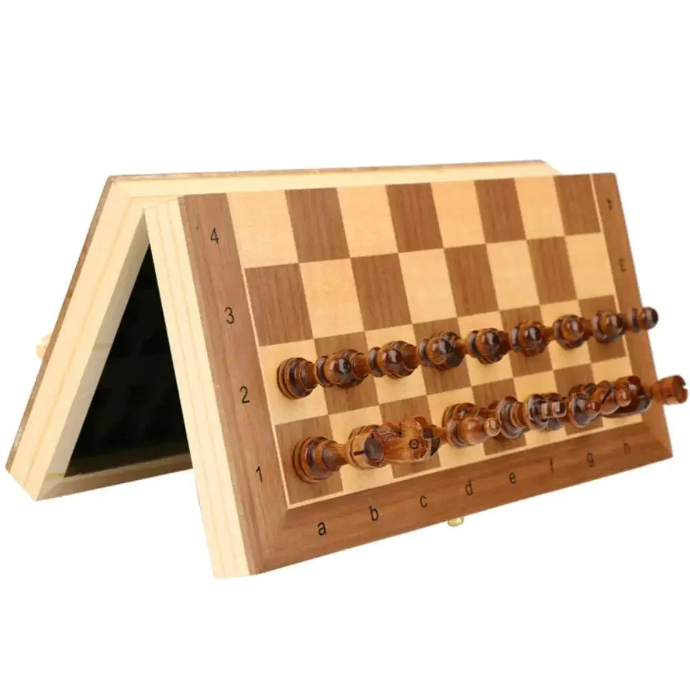 Magnetisch Houten Schaakbord Opvouwbaar – 3 Maten