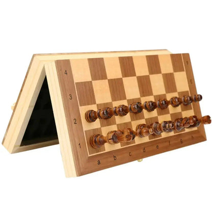 Magnetisch Houten Schaakbord Opvouwbaar – 3 Maten