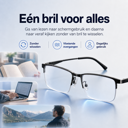 Progressieve Multifocale Bril met Lichtadaptieve Glazen en UV-bescherming