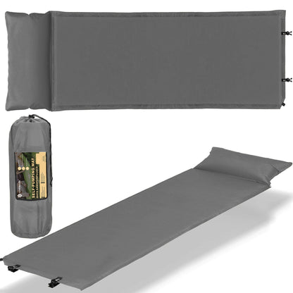 Lichtgewicht Zelfopblazende Slaapmat met Kussen – Compact en Comfortabel voor Kamperen & Backpacken