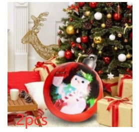Feestelijke Opblaasbare Buitenbal 60 cm – Weerbestendige PVC Kerstdecoratie
