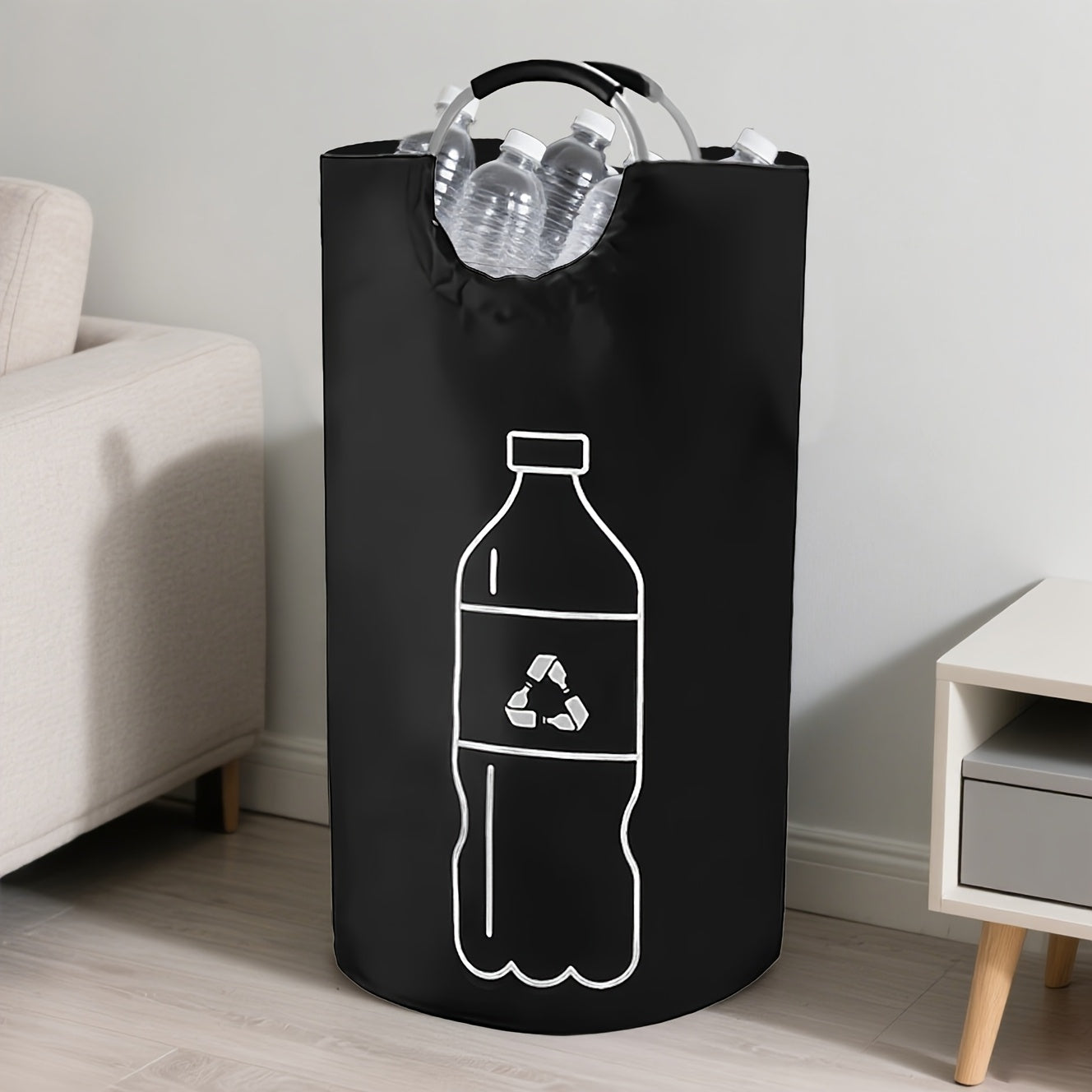 Grote Opvouwbare Recyclingbak – Duurzame Cilindrische Afval- en Opbergoplossing