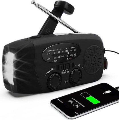 NoodRadio PowerSafe Mini – Compacte noodradio met zaklamp en powerbank