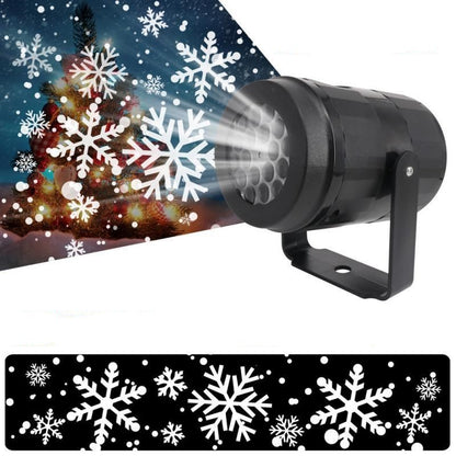 LED Kerst Projector Sneeuwvlok Lichtshow – Waterdichte Buitenlamp met 16 Patronen