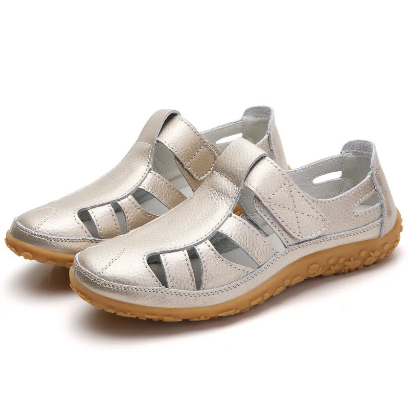 Comfortiva – Veterloze Platte Schoenen met Antislipzool