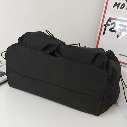 UrbanLiner Nylon Messengerbag – Zwarte Schoudertas met Ritssluiting voor Dagelijks Gebruik