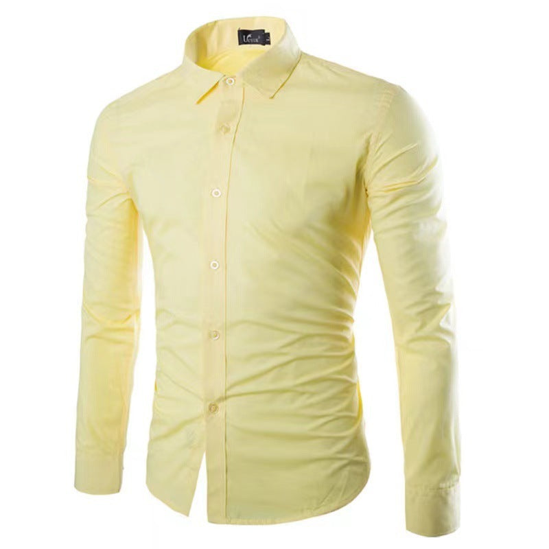 Strijkvrij heren overhemd – ademend slim fit hemd voor kantoor en casual stijl