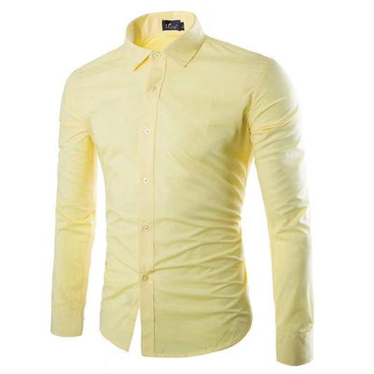 Strijkvrij heren overhemd – ademend slim fit hemd voor kantoor en casual stijl