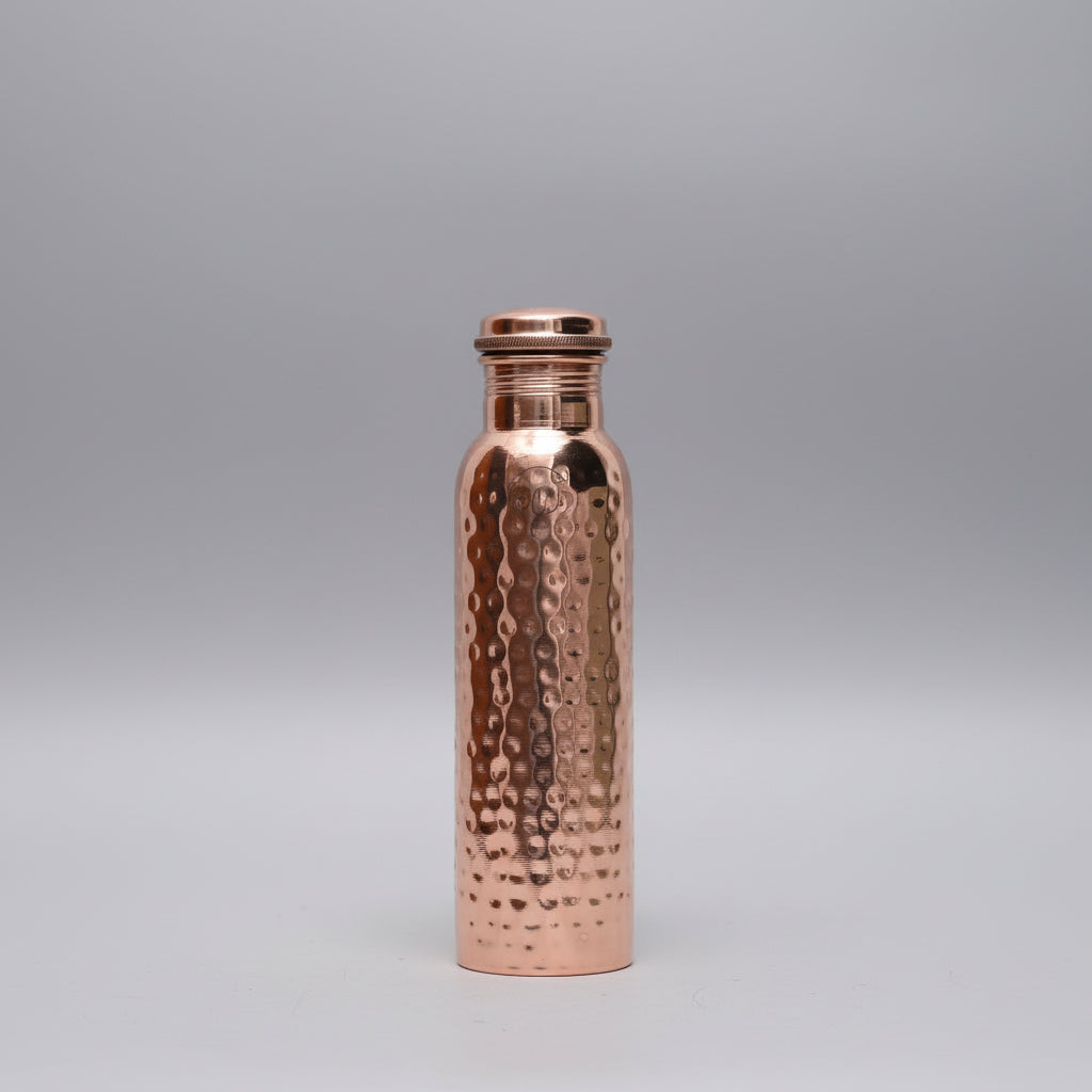 Gehamerde Koperen Drinkfles 800ml – Lekvrij & Duurzaam