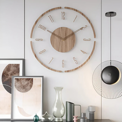 Nock Wandklok – Stijlvolle & Geluidloze Klok voor Woonkamer of Slaapkamer