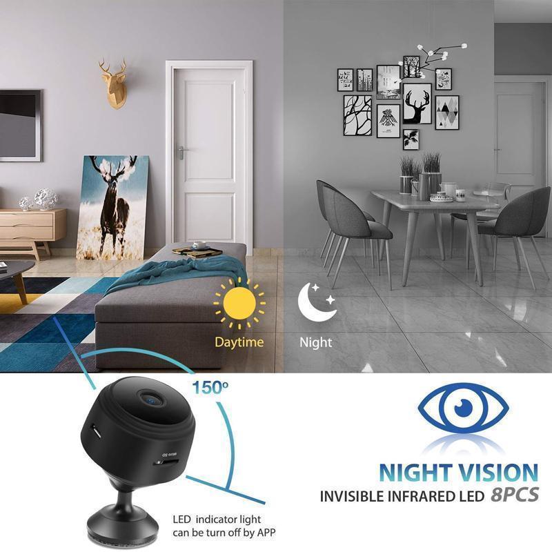 Magnetische WiFi Mini Achteruitrijcamera 1080p met Nachtzicht