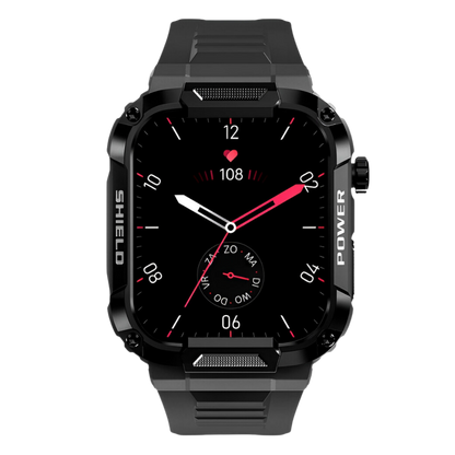 IronPulse X1 Robuuste Smartwatch – Schokbestendig, Waterdicht & Gezondheidsmonitor
