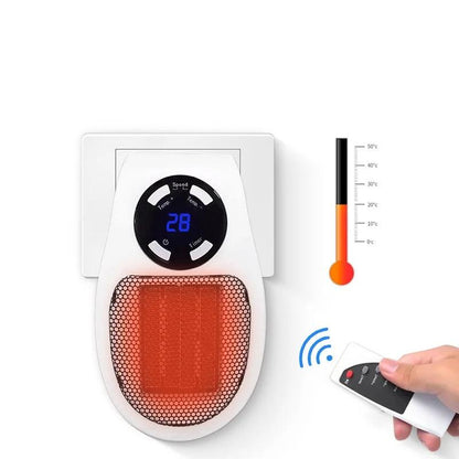 Compacte Stopcontact Verwarmingsunit 500W met Thermostaat