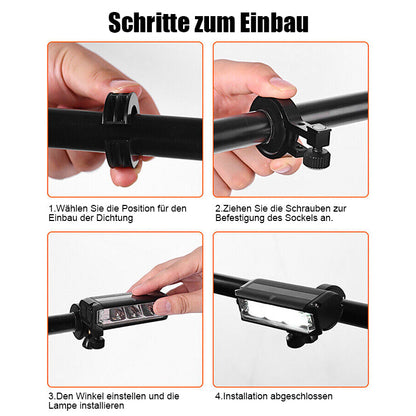 LED Fietsvoorlamp 180 Graden - 900 Lumen Waterdicht
