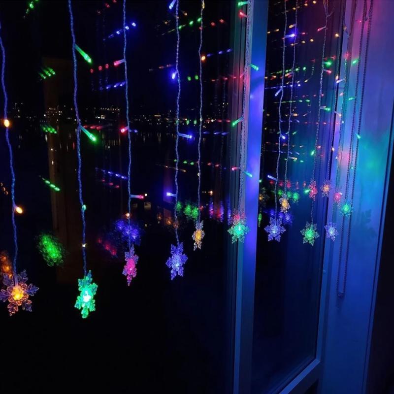 SneeuwLicht LED Gordijnverlichting – Decoratief en Herbruikbaar