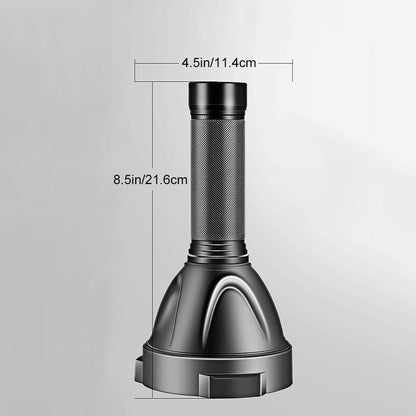 Professionele High-Performance LED-Zaklamp met Actieve Koeling | 100.000 Lumen | 2.350m Bereik | 18x CREE XHP70.2 | OLED-Display | IP68