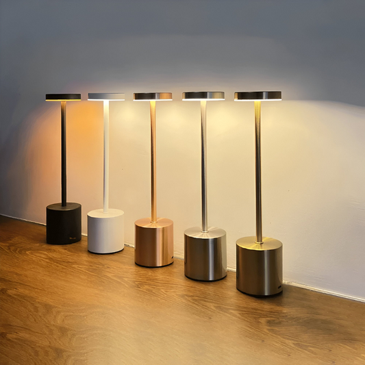 Retro Tafellamp LumaVrij – Oplaadbare Draadloze Sfeerverlichting voor Elk Interieur