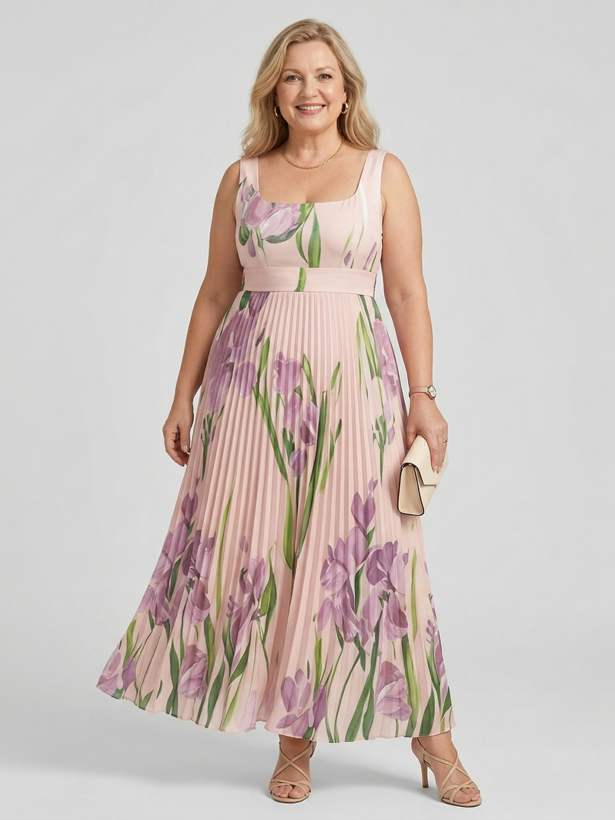 BloesemLuxe Maxi Jurk Met Bloemenprint