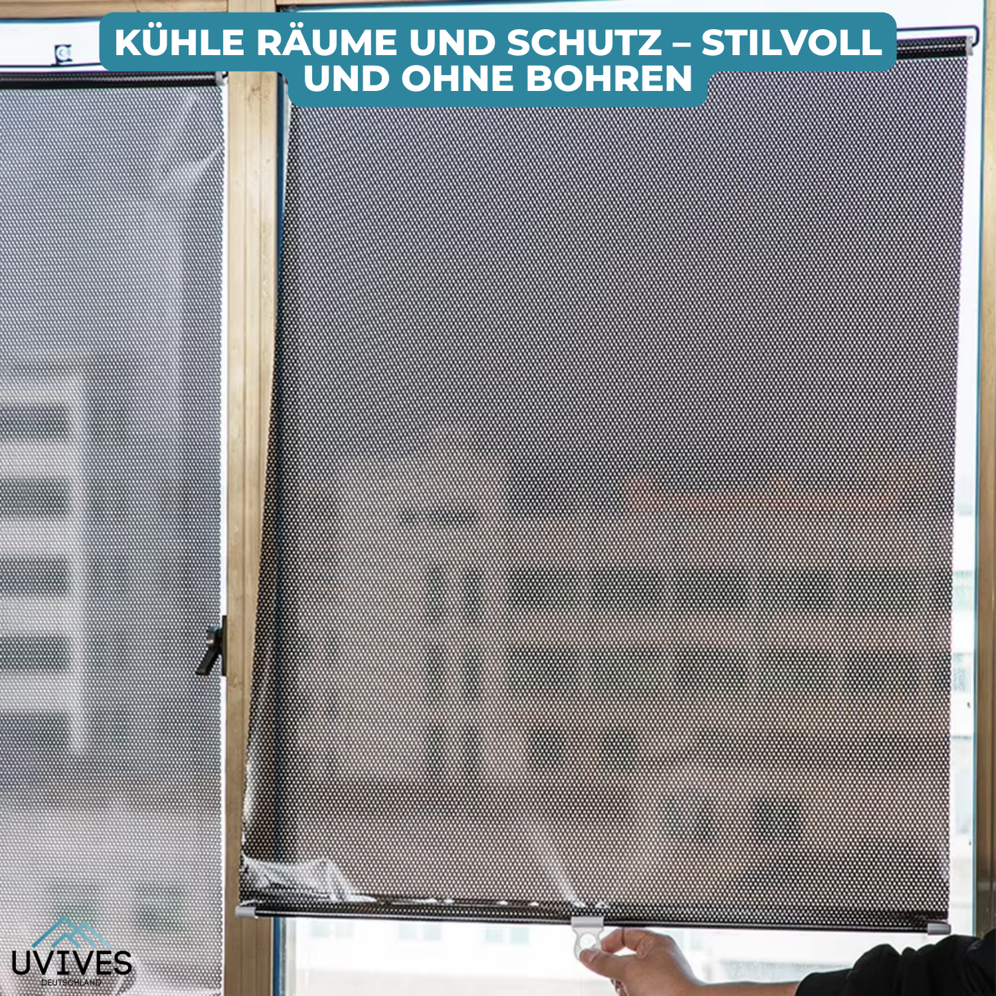 Zonwerend Rolgordijn 45x125cm - UV-Bescherming en Privacy