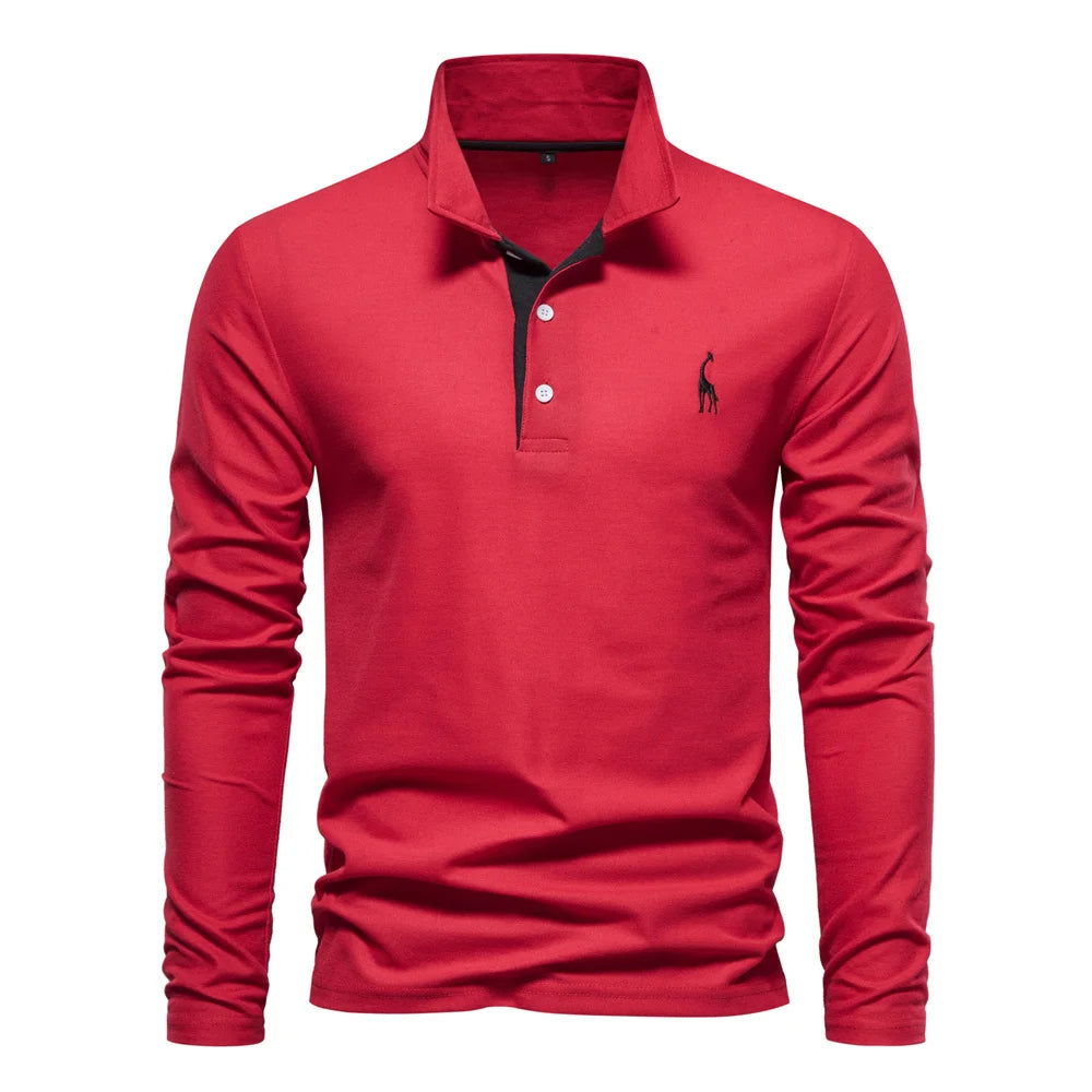 Klassiek Heren Polo Shirt met Knoopsluiting - Casual en Elegant