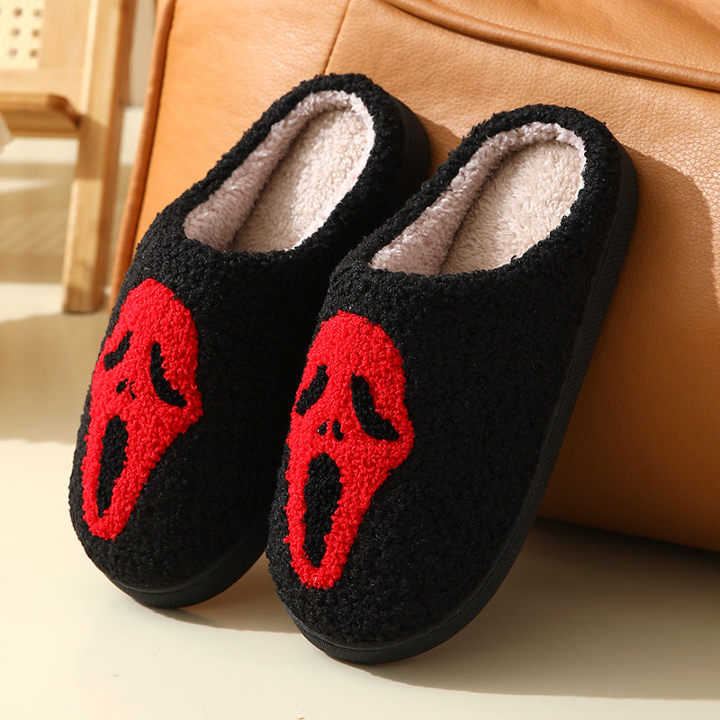 Halloween Pantoffels – Warme Sloffen met Schedel Design