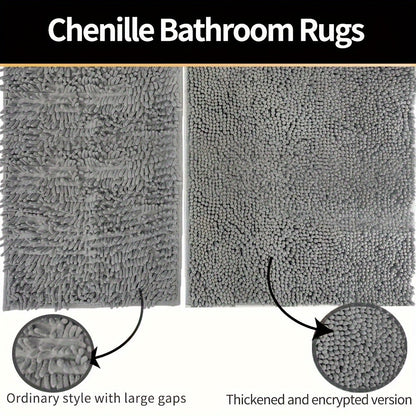 Rond LuxeChen Badmat Ultra-Zacht Chenille – Antislip & Snel Droog