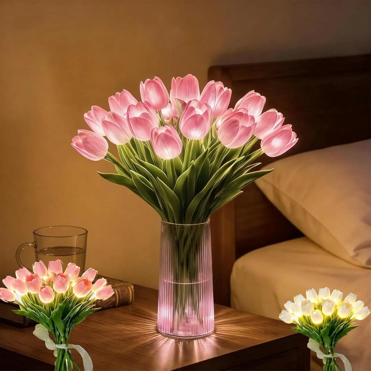 Tulpenvormige LED-sfeerverlichting voor warme gezelligheid