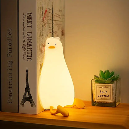 Zacht Siliconen Eendenlamp met Dimbaar LED-licht voor de Kinderkamer