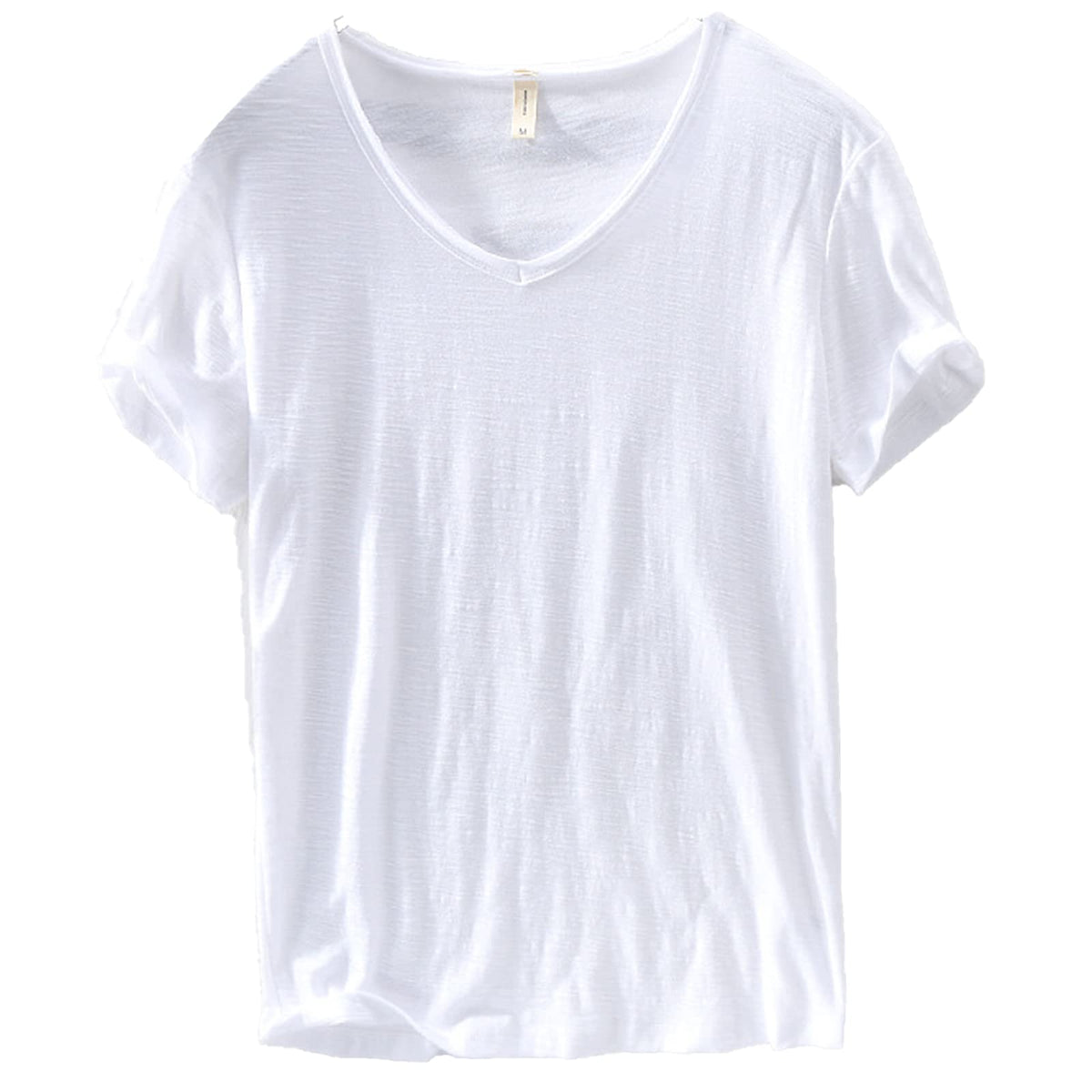 Linnen Katoenen V-Hals Shirt Heren – Ademend en Comfortabel
