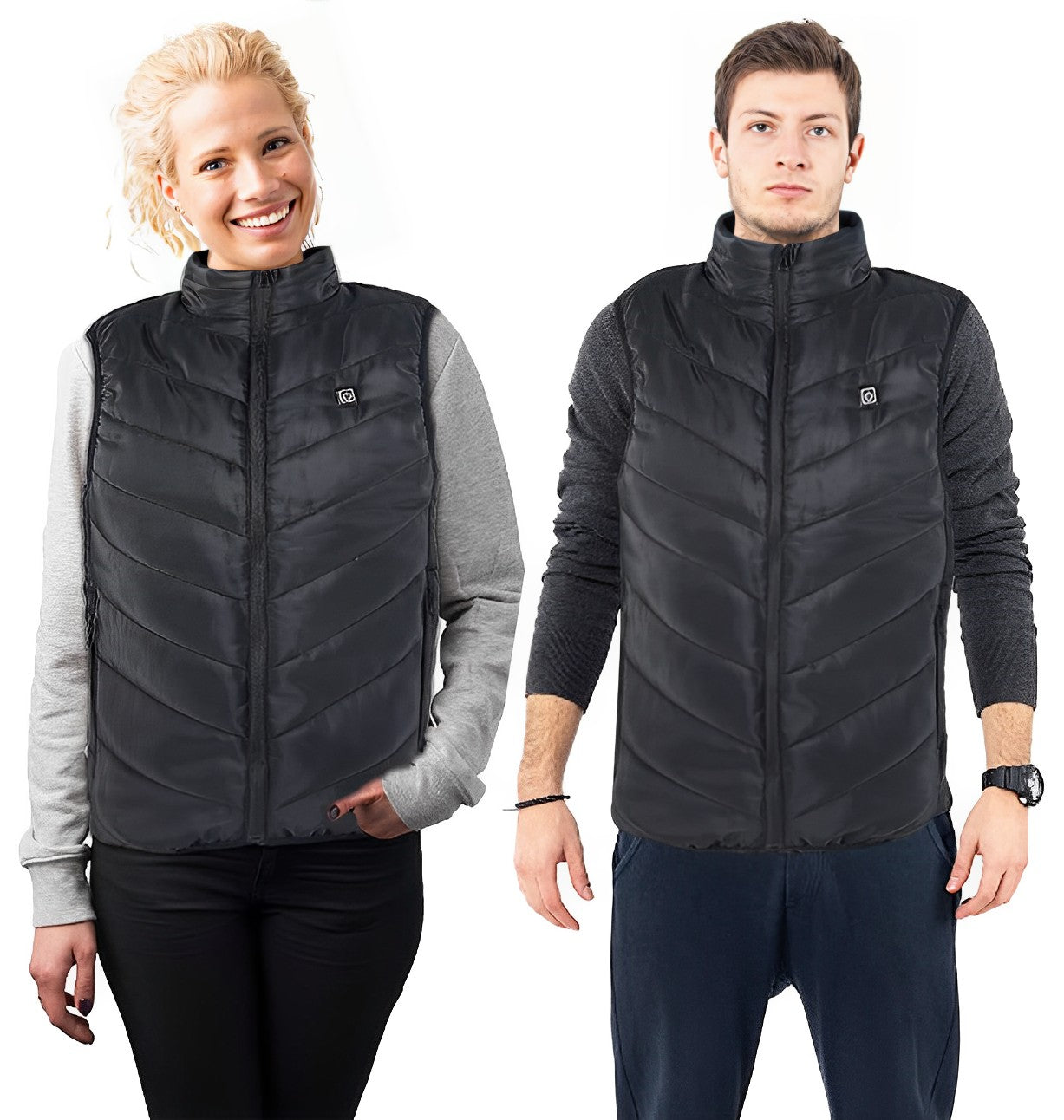 WarmteVest Nordic – oplaadbare uniseks bodywarmer met 4 warmtezones