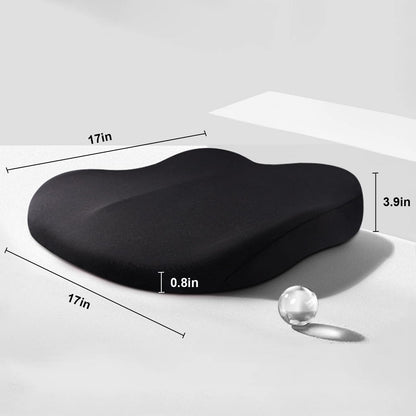 Ergonomisch Zitverhoger Geheugenfoam - 7,6 cm Verhoging voor Auto en Kantoor, 43 x 43 cm