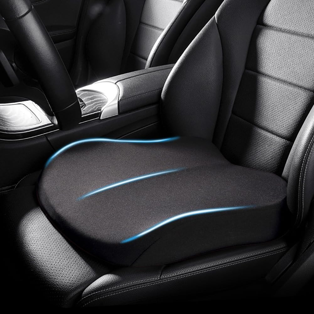 Ergonomisch Zitverhoger Geheugenfoam - 7,6 cm Verhoging voor Auto en Kantoor, 43 x 43 cm